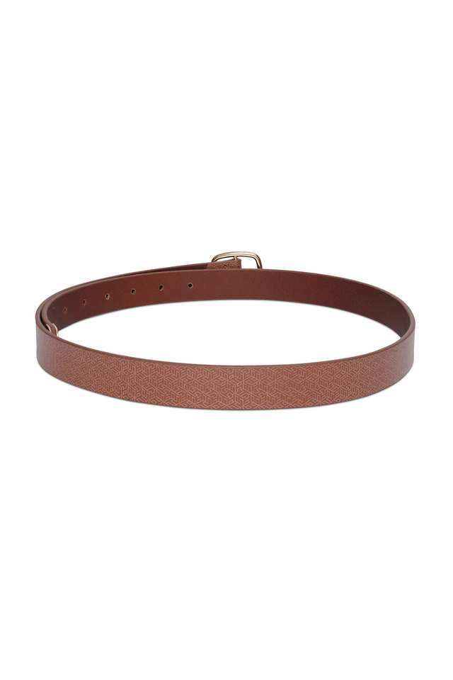 Graphic-Print-Leather-Casual-Womens-Single-Side-Belt