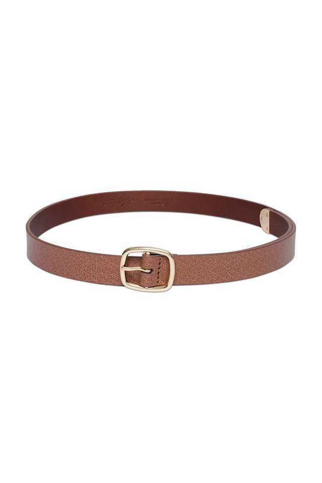 Graphic-Print-Leather-Casual-Womens-Single-Side-Belt