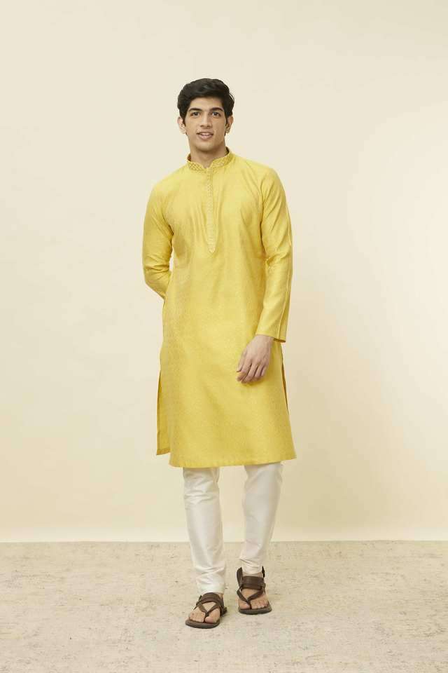 Embroidered-Full-Length-Viscose-Blend-Men-s-Kurta-Set