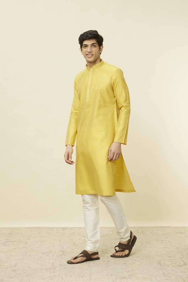 Embroidered-Full-Length-Viscose-Blend-Men-s-Kurta-Set