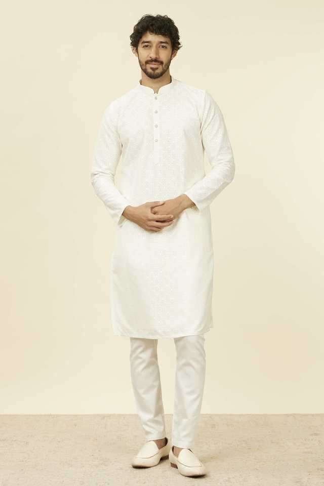 Jaquard-Full-Length-Silk-Woven-Men-s-Kurta-Set