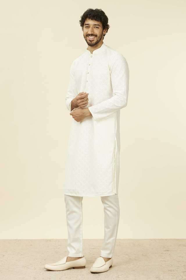 Jaquard-Full-Length-Silk-Woven-Men-s-Kurta-Set
