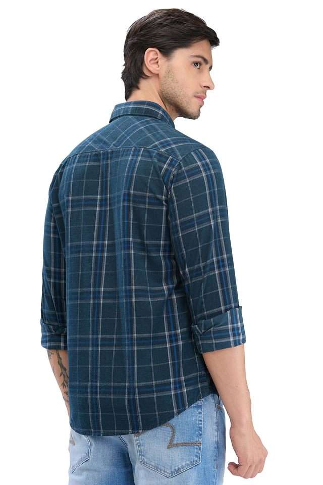 Checks-Cotton-Slim-Fit-Men-s-Casual-Wear-Shirt