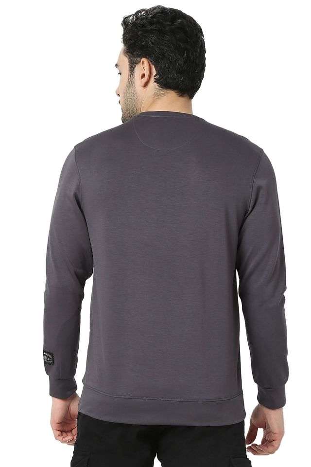 Solid-Blended-Fabric-Regular-Fit-Men-s-Sweatshirt