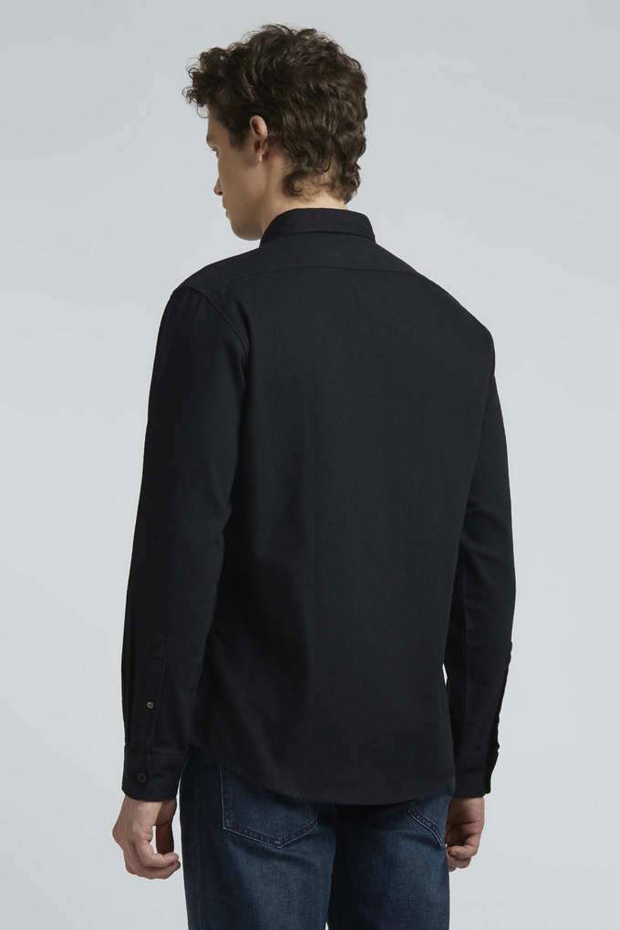 Solid-Cotton-Regular-Fit-Men-s-Casual-Shirt