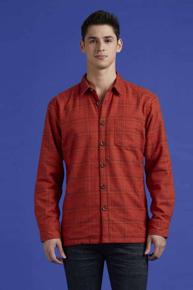 Checks-Cotton-Regular-Fit-Men-s-Casual-Wear-Shirt