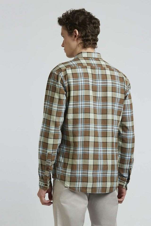 Checks-Cotton-Regular-Fit-Men-s-Casual-Wear-Shirt