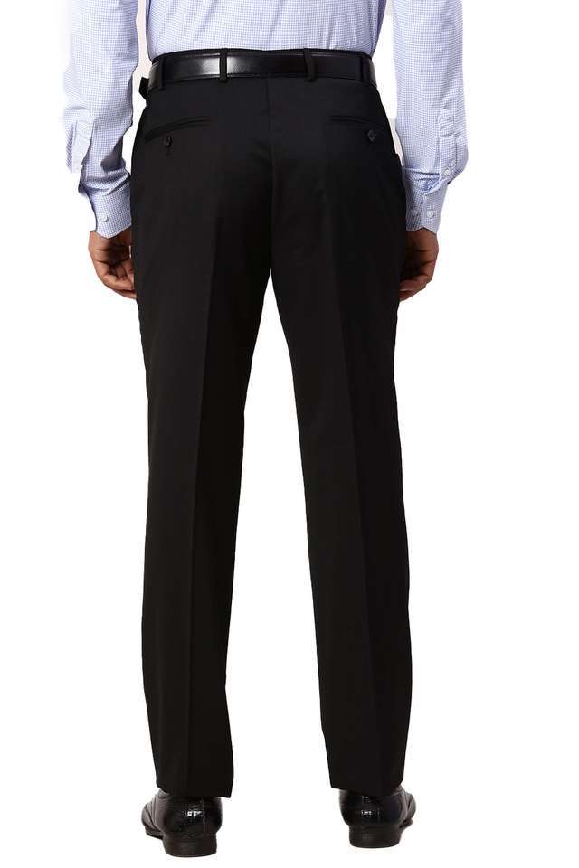 Solid-Blended-Fabric-Slim-Fit-Men-s-Casual-Trousers