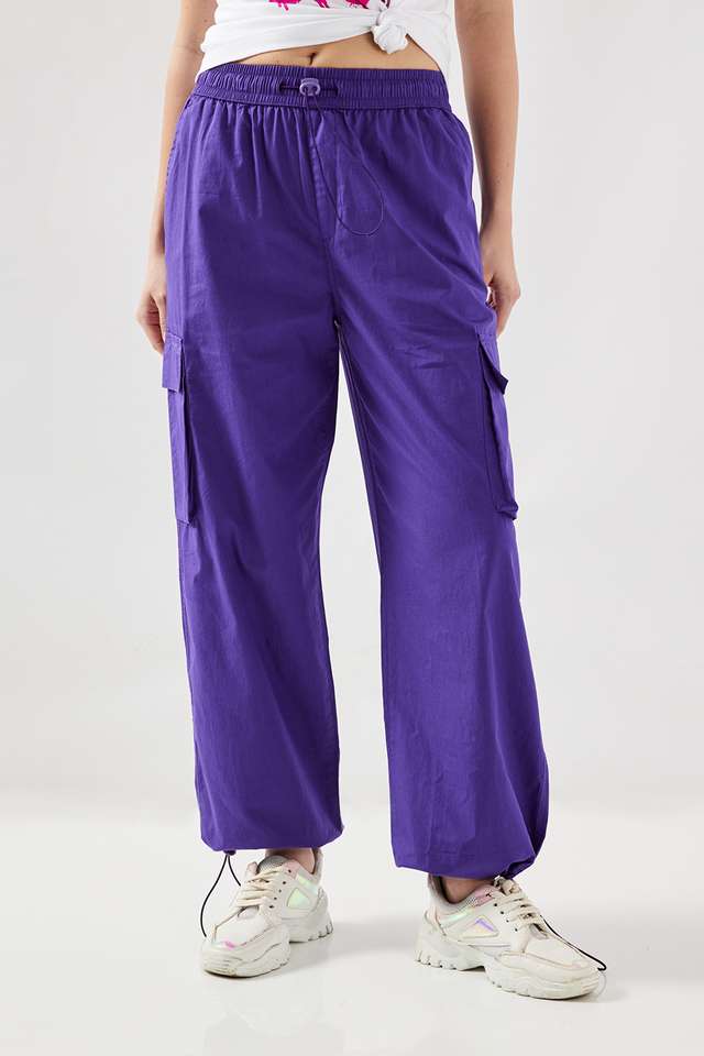 Solid-Full-Length-Cotton-Women-s-Joggers