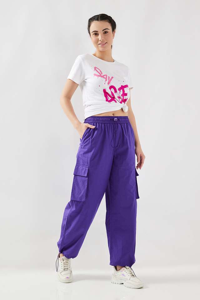 Solid-Full-Length-Cotton-Women-s-Joggers