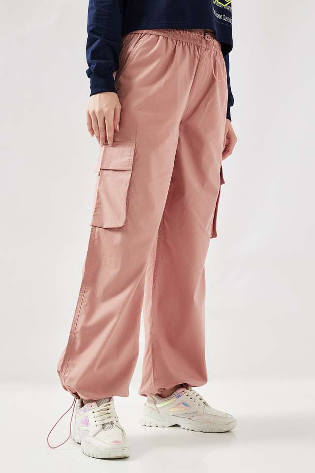 Solid-Full-Length-Cotton-Women-s-Joggers