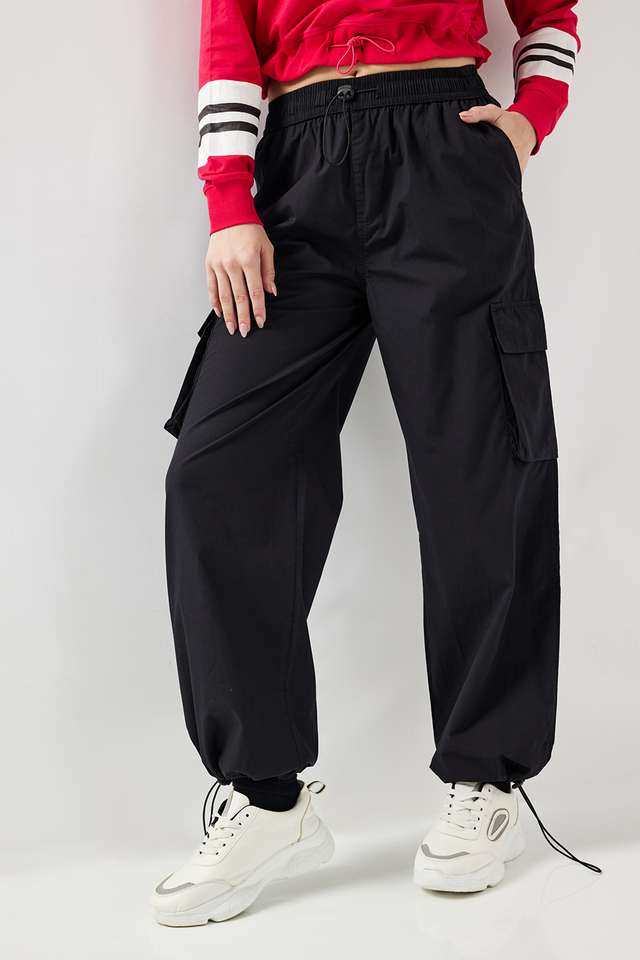 Solid-Full-Length-Cotton-Women-s-Joggers