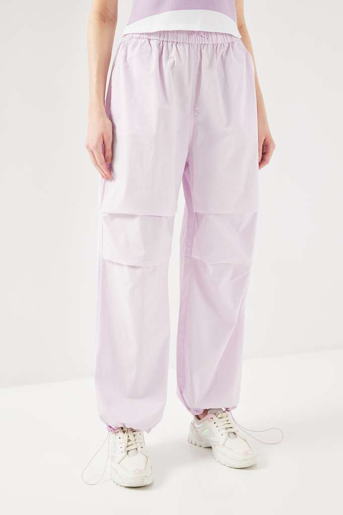 Solid-Full-Length-Cotton-Women-s-Joggers