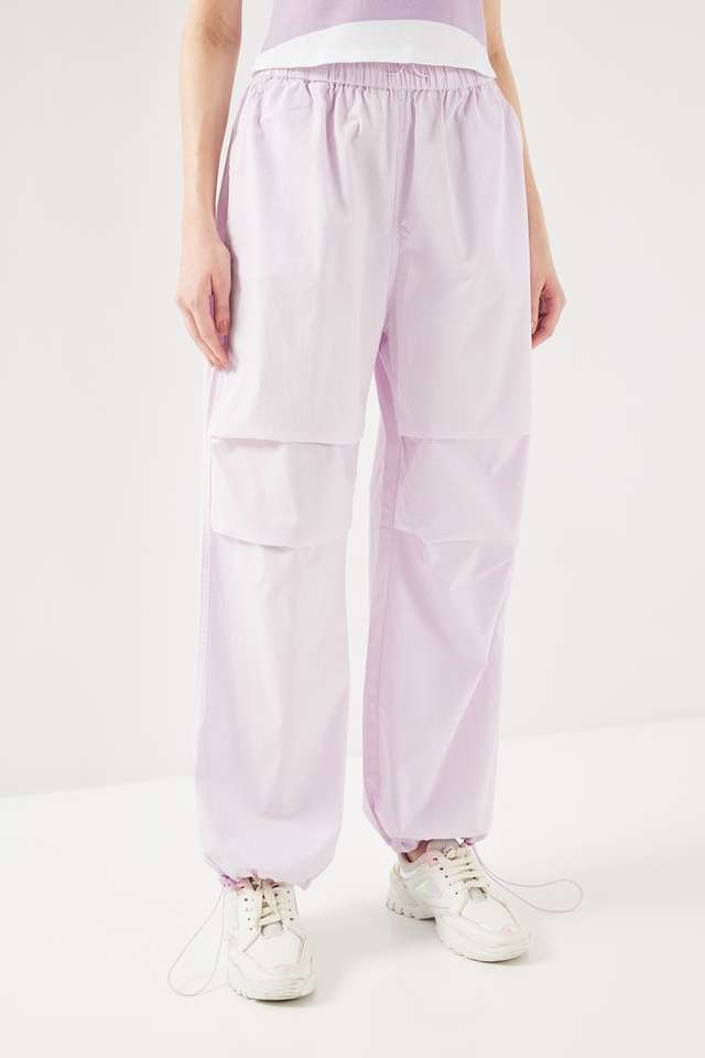 Solid-Straight-Fit-Cotton-Women-Athleisure-Joggers