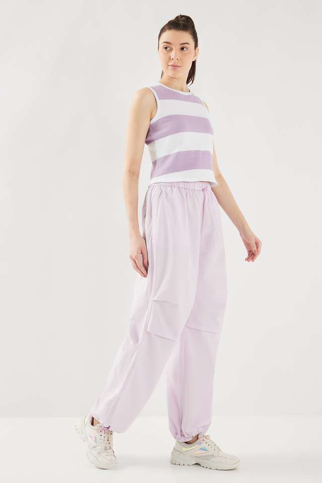 Solid-Full-Length-Cotton-Women-s-Joggers