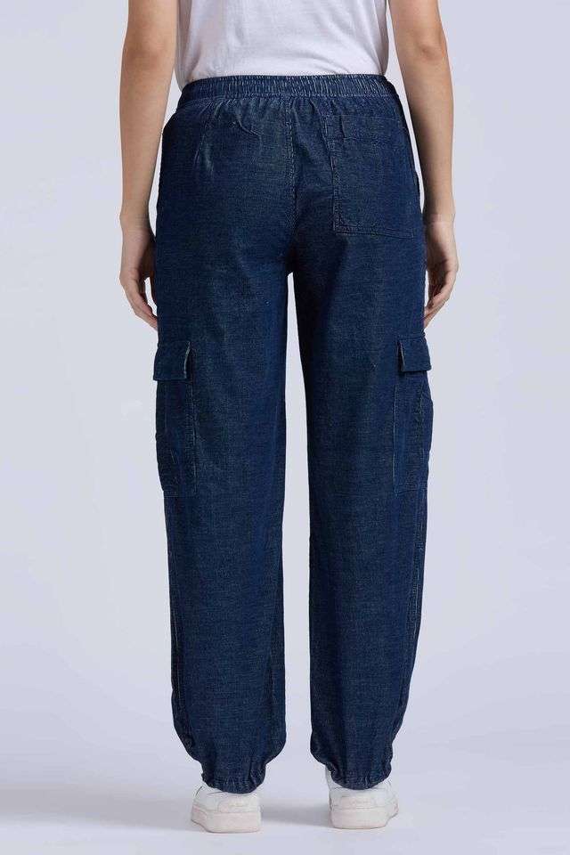 Solid-Cotton-Regular-Fit-Women-s-Pants
