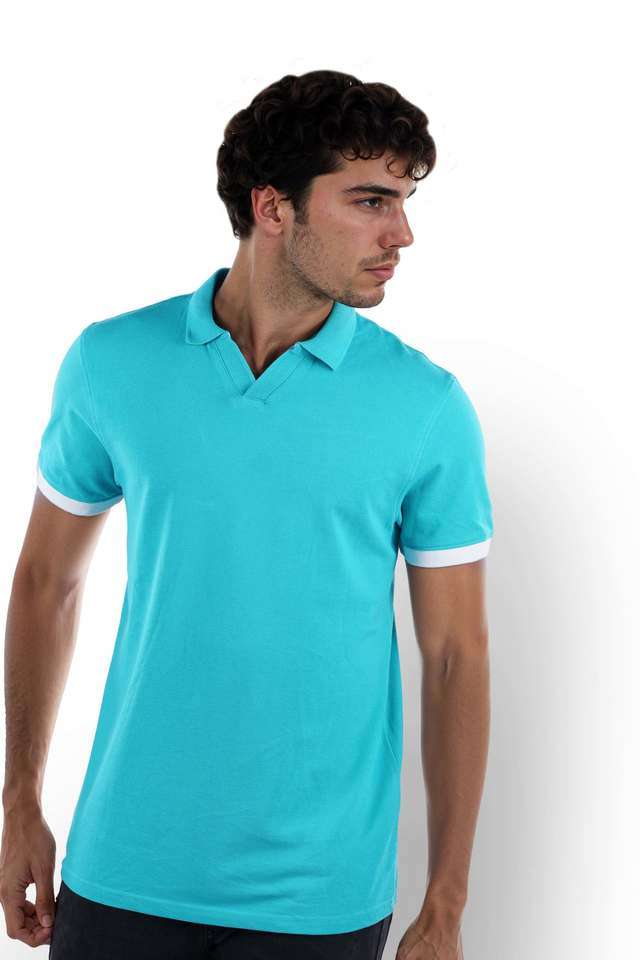 Solid-Cotton-Polo-Men-s-T-Shirt