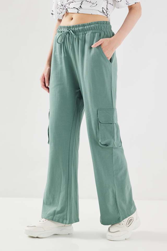 Solid-Full-Length-Cotton-Women-s-Joggers