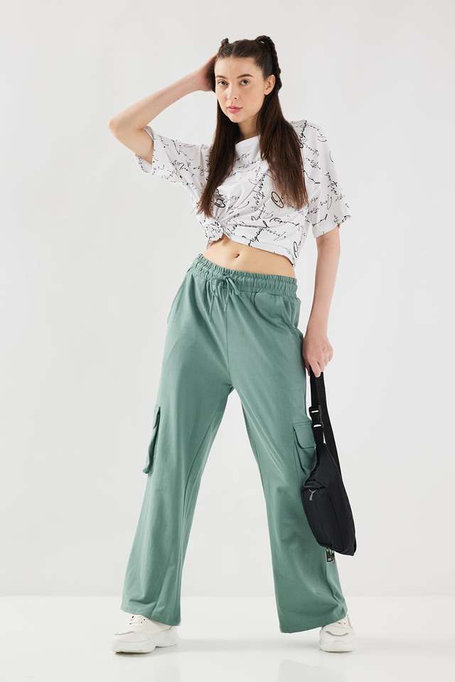 Solid-Full-Length-Cotton-Women-s-Joggers