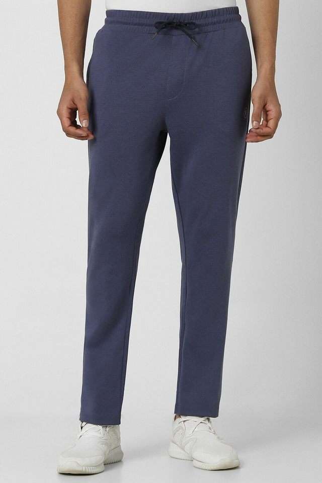 Solid-Blended-Fabric-Relaxed-Fit-Men-s-Track-Pants