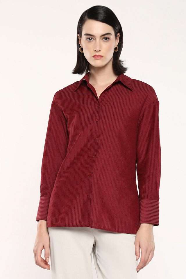 rareism Solid Polyester Regular Fit Women's Shirt-picture-34