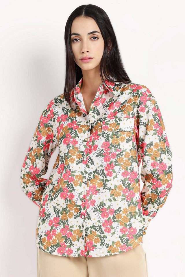 rareism Floral Polyester Regular Fit Women's Shirt-picture-19