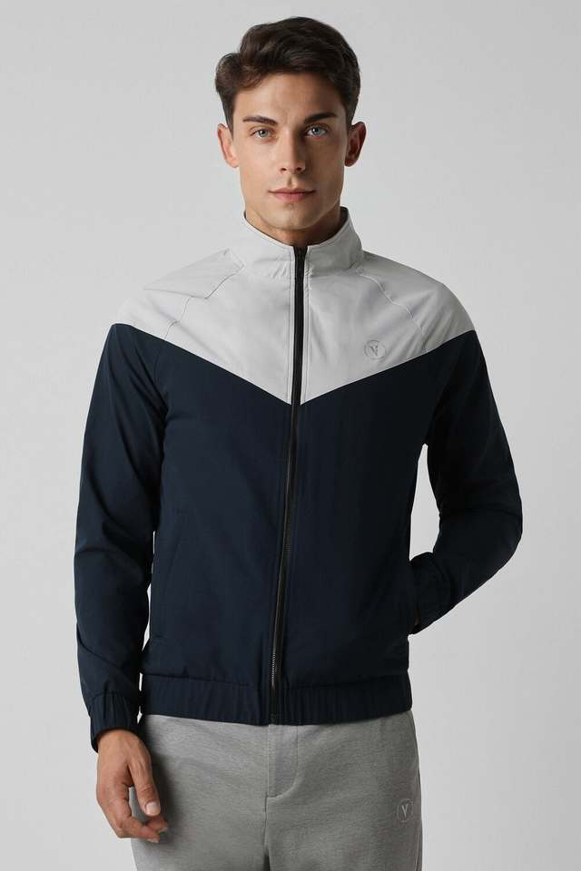 Solid-Polyester-Regular-Fit-Men-s-Tracksuit