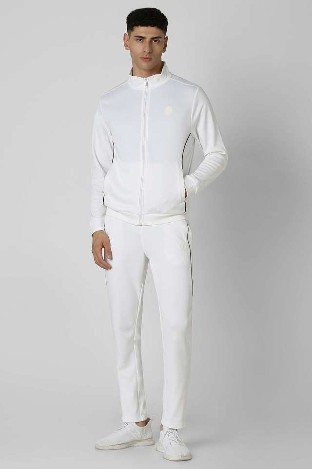 Solid-Polyester-Regular-Fit-Men-s-Tracksuit