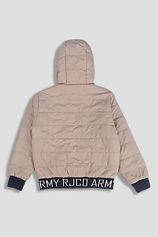 Buy Ruff Khaki Solid Polyester Regular Fit Boys Jacket Shoppers Stop