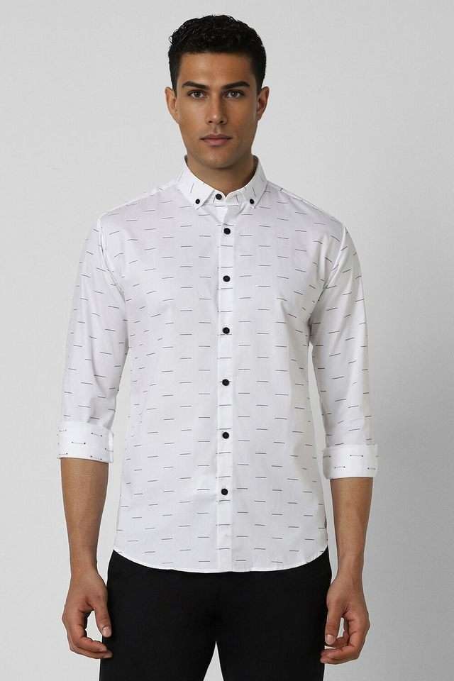 Textured-Cotton-Slim-Fit-Men-s-Formal-Wear-Shirt