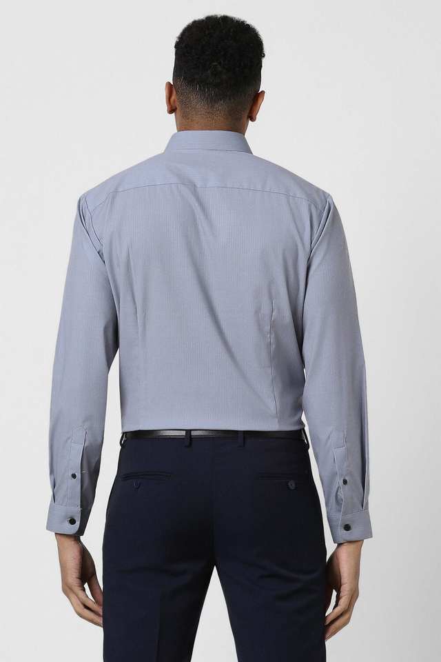 Printed-Blended-Fabric-Slim-Fit-Men-s-Formal-Wear-Shirt