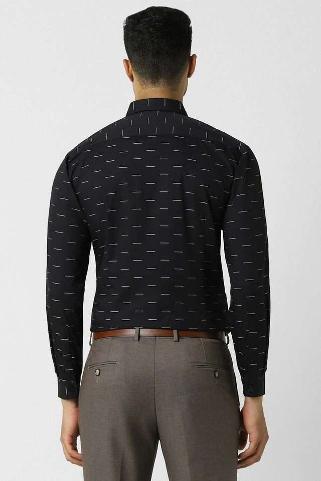 Textured-Cotton-Slim-Fit-Men-s-Formal-Wear-Shirt