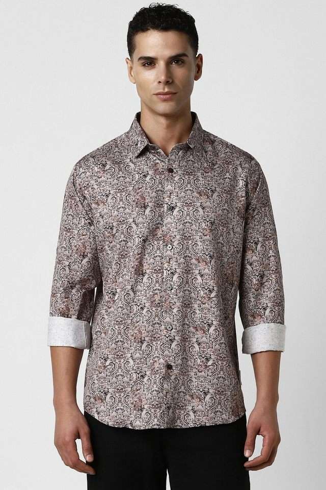 Printed-Cotton-Slim-Fit-Men-s-Formal-Wear-Shirt