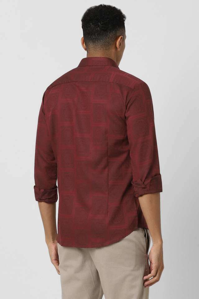 Textured-Cotton-Slim-Fit-Men-s-Formal-Wear-Shirt