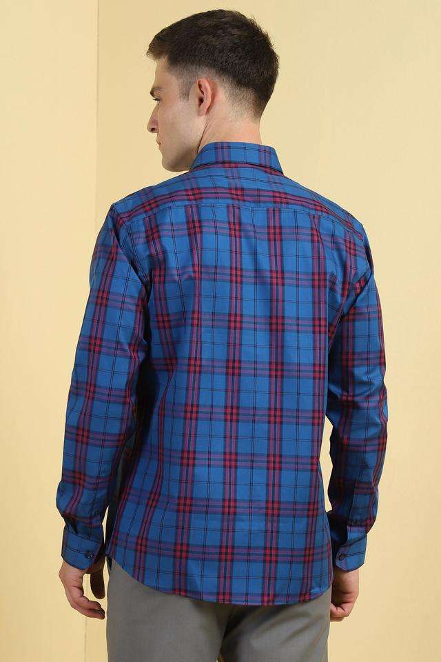 Checks-Cotton-Regular-Fit-Men-s-Formal-Wear-Shirt
