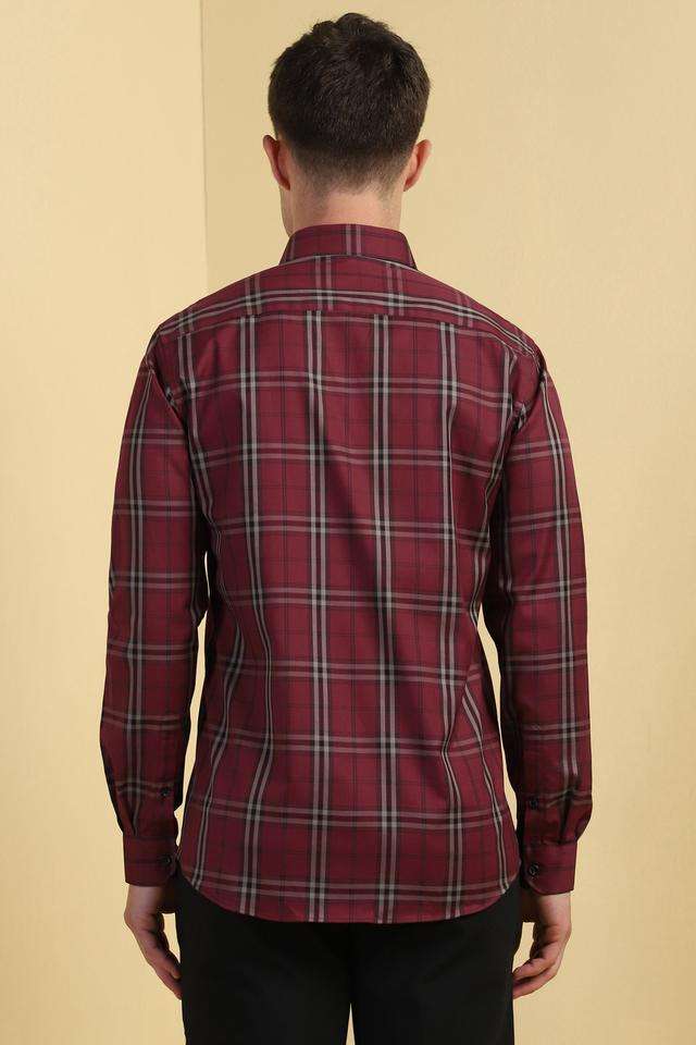 Checks-Cotton-Regular-Fit-Men-s-Formal-Wear-Shirt