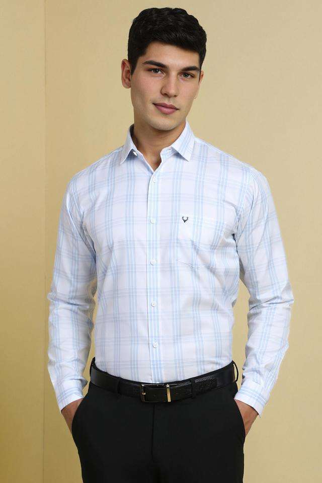 Checks-Cotton-Regular-Fit-Men-s-Formal-Wear-Shirt
