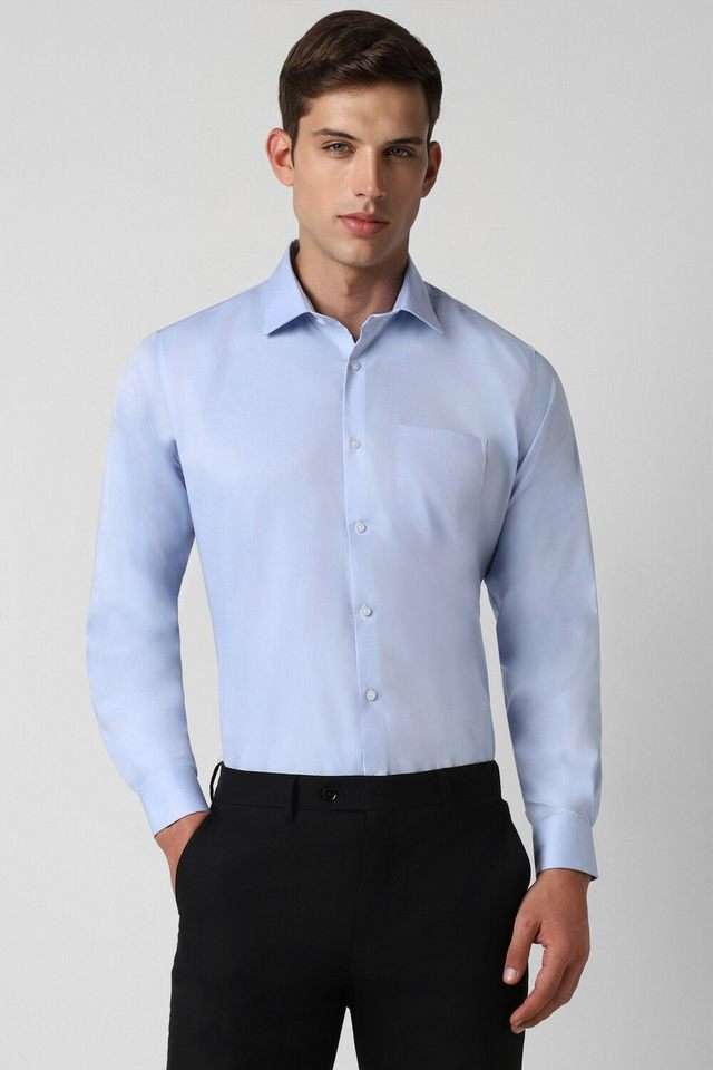 Solid-Cotton-Blend-Slim-Fit-Men-s-Formal-Shirt