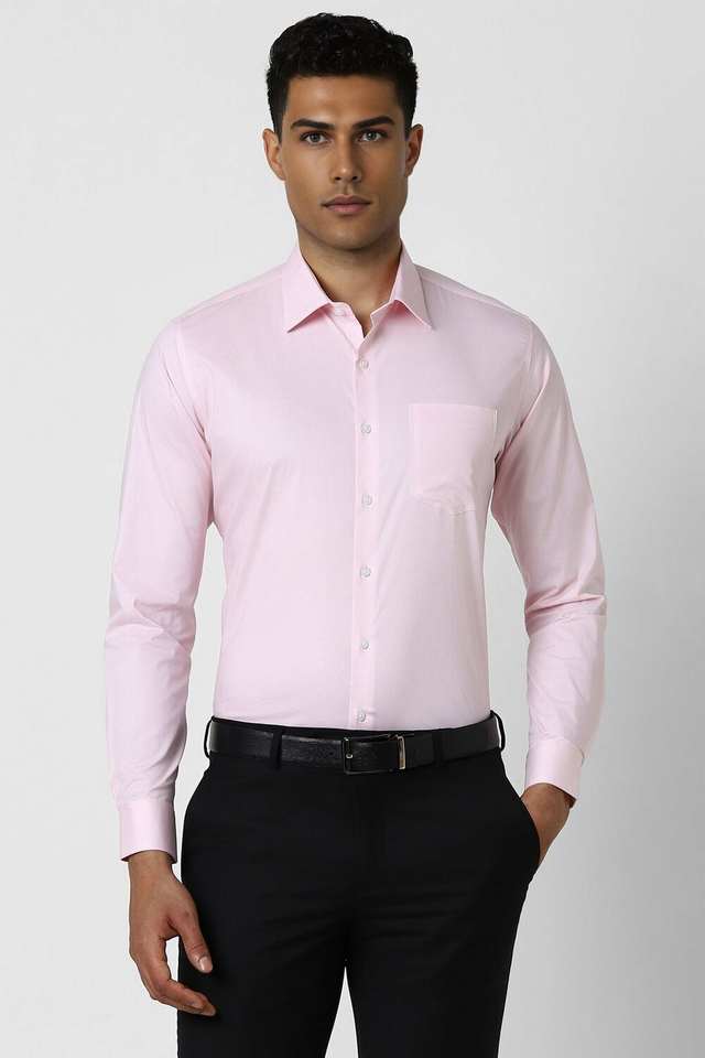 Printed-Cotton-Blend-Slim-Fit-Men-s-Formal-Wear-Shirt