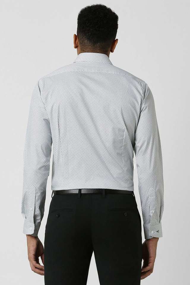 Printed-Cotton-Blend-Slim-Fit-Men-s-Formal-Wear-Shirt