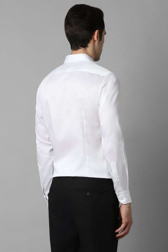 Solid-Cotton-Blend-Slim-Fit-Men-s-Formal-Wear-Shirt