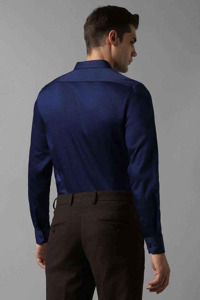 Solid-Cotton-Blend-Slim-Fit-Men-s-Formal-Wear-Shirt