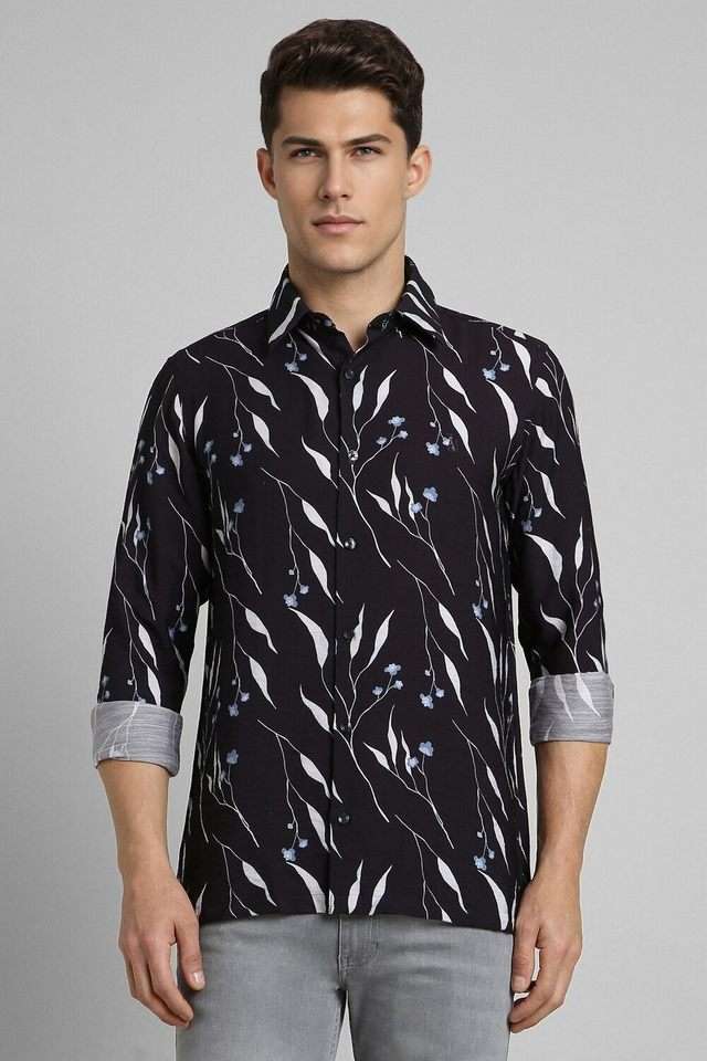 Printed-Blended-Fabric-Relaxed-Fit-Men-s-Casual-Wear-Shirt