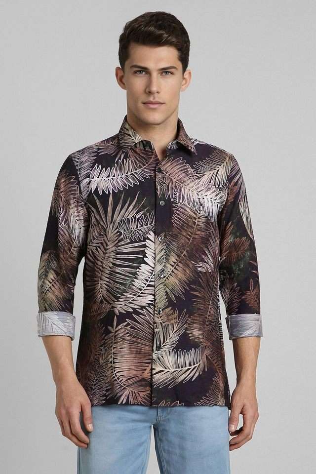Printed-Blended-Fabric-Slim-Fit-Men-s-Casual-Wear-Shirt