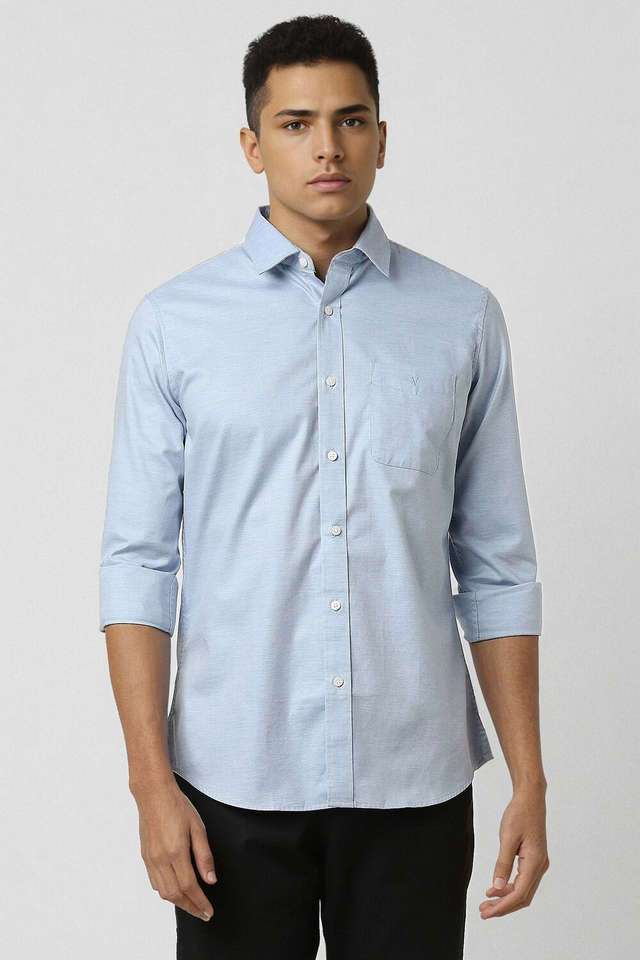Textured-Cotton-Slim-Fit-Men-s-Casual-Wear-Shirt