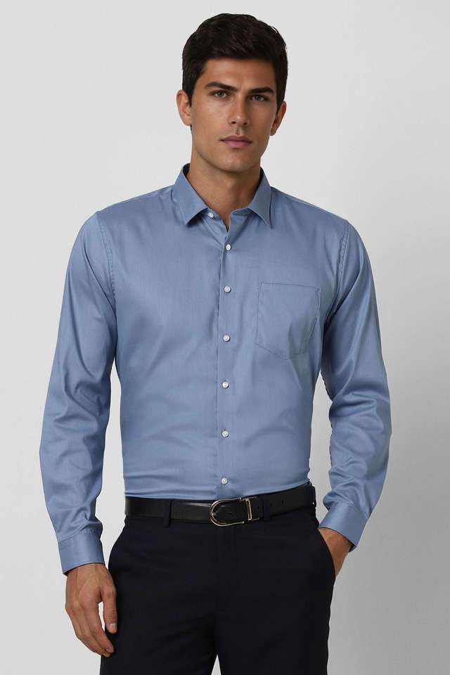 Solid-Cotton-Slim-Fit-Men-s-Formal-Wear-Shirt
