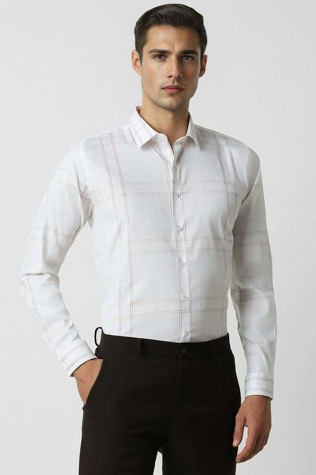 Checks-Cotton-Slim-Fit-Men-s-Formal-Shirt