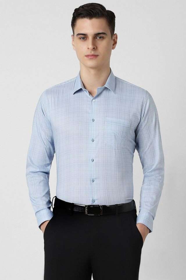 Yarn-Dyed-Cotton-Slim-Fit-Men-s-Formal-Shirt