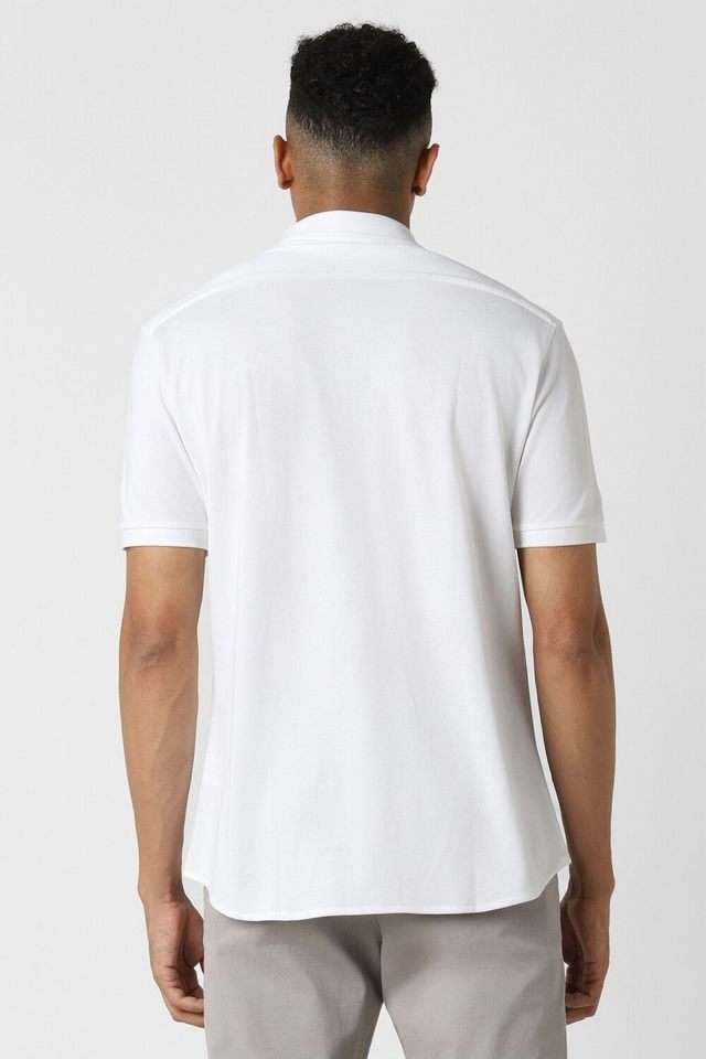 Solid-Polyester-Slim-Fit-Men-Casual-Wear-Shirt