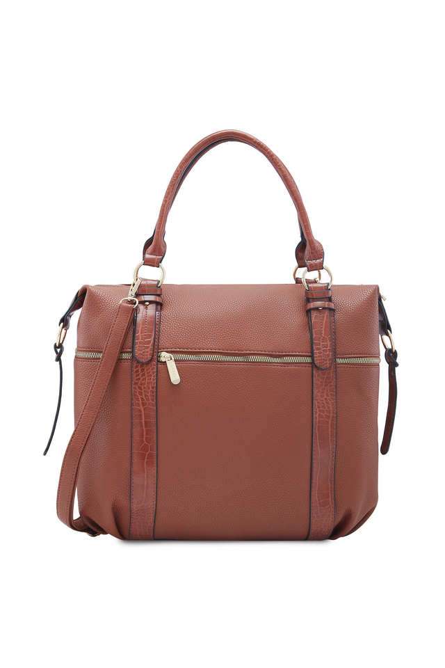 Nicole-Faux-Leather-Zipper-Closure-Women-s-Satchel-Bag